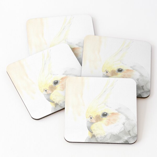 Item preview, Copy of cockatiel watercolor portrait designed and sold by L'Atelier Oranjade.