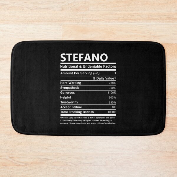 Item preview, Stefano Name T Shirt - Stefano Nutritional And Undeniable Factors Gift Item Tee designed and sold by nauglesamatha.