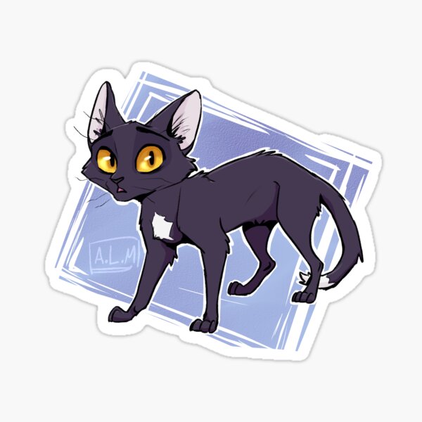 Ravenpaw Warrior Cat Fan Kiss-cut Sticker -  Israel