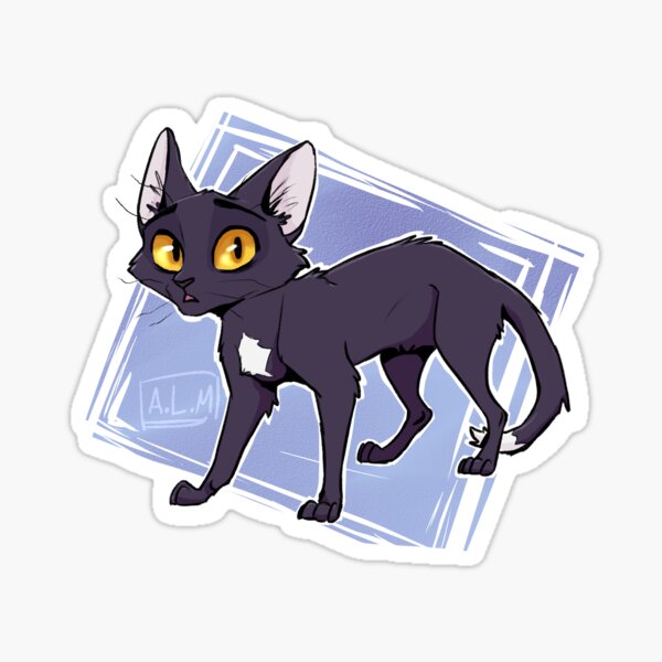 Ravenpaw - Warrior Cats SVG, PNG, JPG - Digital Sticker / Cake Topper /  Gift / Instant Download - 1 Digital Sticker