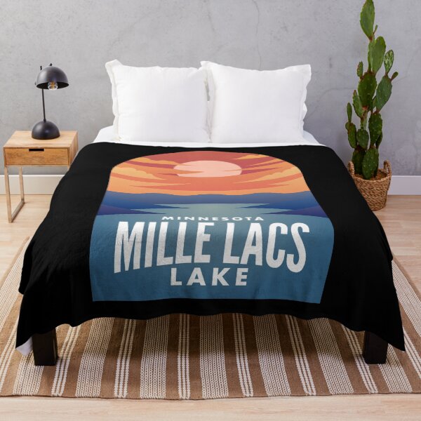 Item preview, Mille Lacs Lake MN Retro Sunset designed and sold by HalpinDesign.