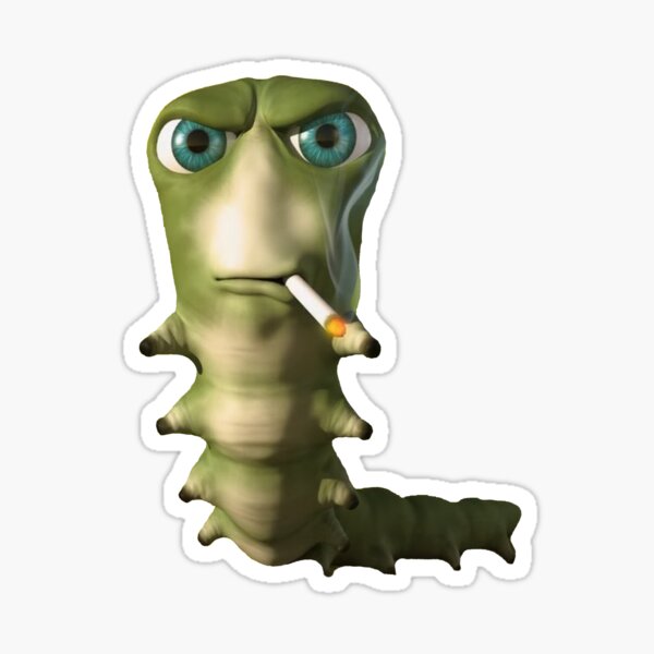 Aperçu de l'œuvre fumer caterpillar meme xddd image vraiment puissante créée et vendue par Lil Stank.
