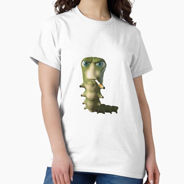 Vista previa del artículo con la obra «meme de oruga fumadora xddd imagen realmente poderosa», diseñado y vendido por Lil Stank.