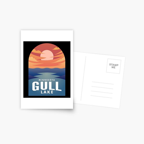 Item preview, Gull Lake MN Retro Sunset designed and sold by HalpinDesign.