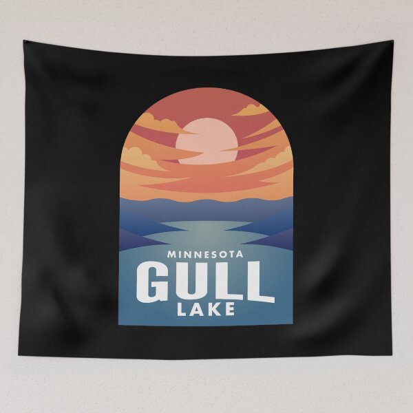 Artikelvorschau, Gull Lake MN Retro Sunset entworfen und verkauft von HalpinDesign.