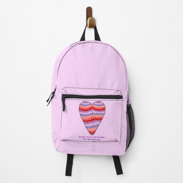 Item preview, Pinata Heart: Broke it for the Candy: No Regrets. (on pink and gray) designed and sold by GagiTees.