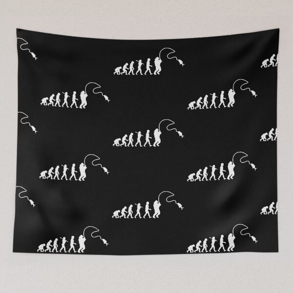 Item preview, Evolution of Fishing Born to go fishing Forced to work Fisherman Stick Figure Bones I love Fishing Art Design Happy Apparel Essential Inspiration Joy Mood Funny designed and sold by DesignByHeartUK.