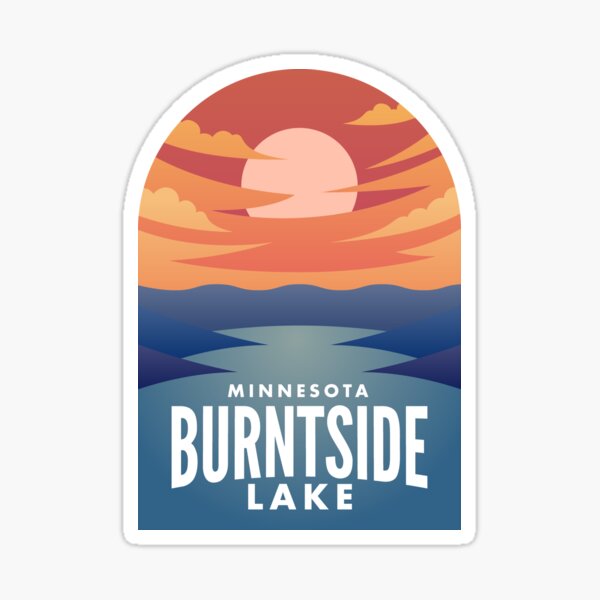 Item preview, Burntside Lake MN Retro Sunset designed and sold by HalpinDesign.