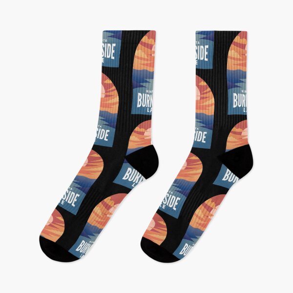 Artikelvorschau, Burntside Lake MN Retro Sunset entworfen und verkauft von HalpinDesign.
