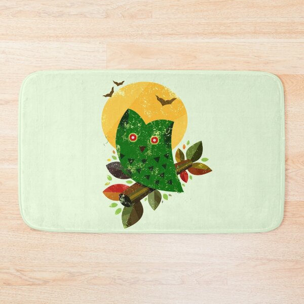 Item preview, Owl Bird Grungy Style Digital Illustration in Beautiful Natural Colors designed and sold by Wiggly Lines.