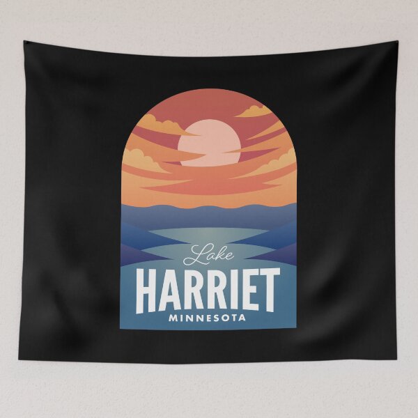 Artikelvorschau, Lake Harriet MN Retro Sunset entworfen und verkauft von HalpinDesign.