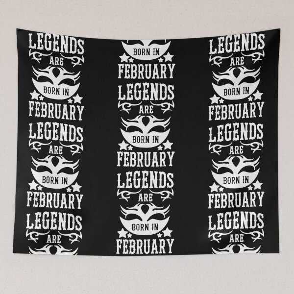 Artikelvorschau, Trust me Legends are born in February Chains Gift Premium Apparel Funny Holiday Xmas entworfen und verkauft von DesignByHeartUK.
