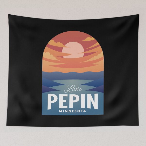 Artikelvorschau, Lake Pepin MN Retro Sunset entworfen und verkauft von HalpinDesign.