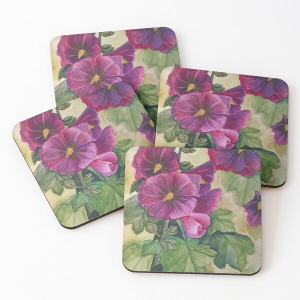 Item preview, Hollyhocks designed and sold by Mirjana Mitrović.
