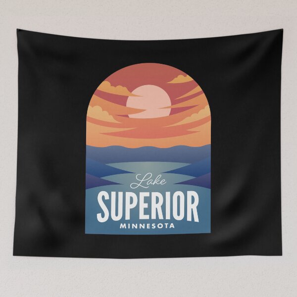 Artikelvorschau, Lake Superior MN Retro Sunset entworfen und verkauft von HalpinDesign.