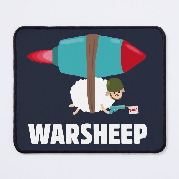 Item preview, War Sheep Pun | Rocket Sheep Joke designed and sold by Fluffy-Vectors.