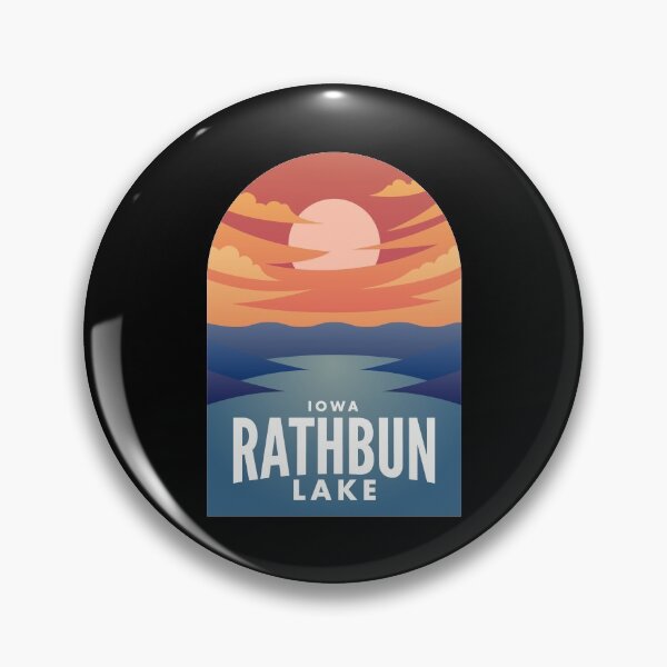 Artikelvorschau, Rathbun Lake IA Retro Sunset entworfen und verkauft von HalpinDesign.
