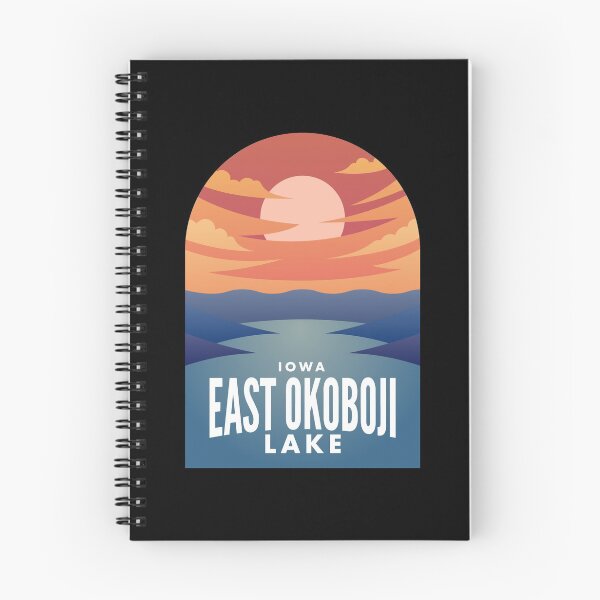 Artikelvorschau, East Okoboji Lake IA Retro Sunset entworfen und verkauft von HalpinDesign.