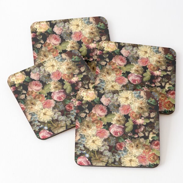 Item preview, Antique Lush Midnight Baroque Flower Botanical Night Garden 1 Nightgarden designed and sold by UtArt.