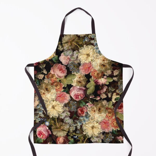 Item preview, Antique Lush Midnight Baroque Flower Botanical Night Garden 1 Nightgarden designed and sold by UtArt.
