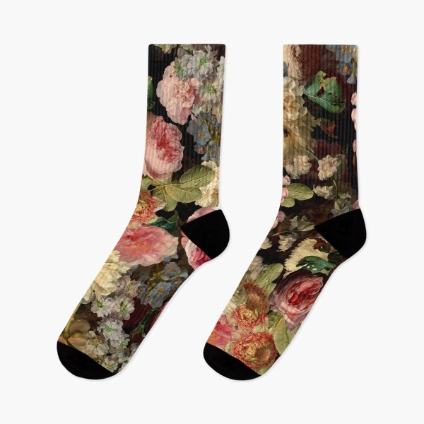 Item preview, Antique Lush Midnight Baroque Flower Botanical Night Garden 1 Nightgarden designed and sold by UtArt.