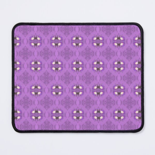 Item preview, elegant curling fern, old fashioned rose pattern on purple designed and sold by Dawna Morton.