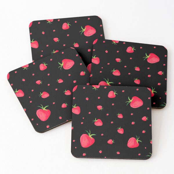 Item preview, strawberry watercolor pattern designed and sold by cutecrazytshirt.
