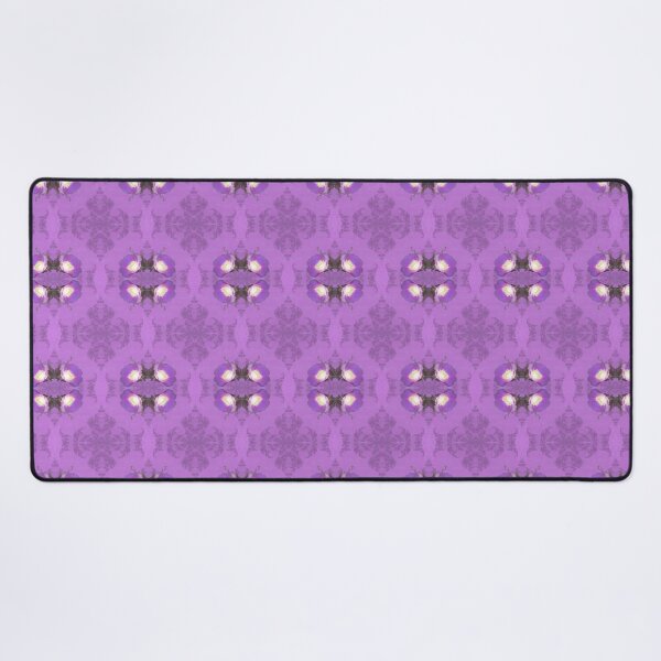 Item preview, elegant curling fern, old fashioned rose pattern on purple designed and sold by Dawna Morton.