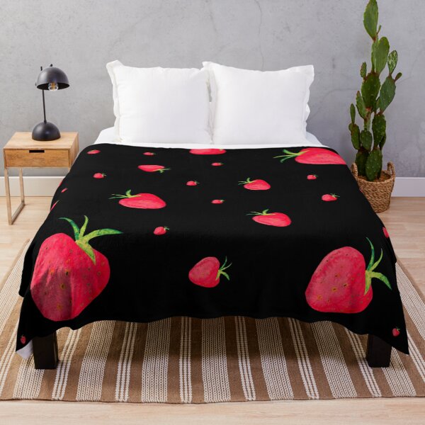 Item preview, strawberry watercolor pattern designed and sold by cutecrazytshirt.