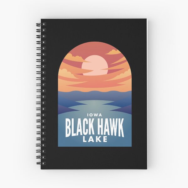 Artikelvorschau, Black Hawk Lake IA Retro Sunset entworfen und verkauft von HalpinDesign.