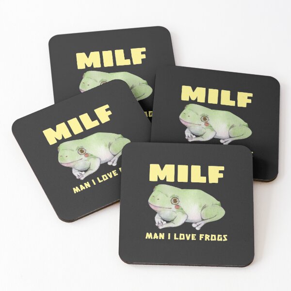Item preview, Man I like Frogs MILF Funny pun designed and sold by art-fox.