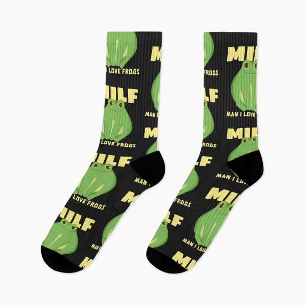 Item preview, Man I like Frogs MILF Funny pun designed and sold by art-fox.