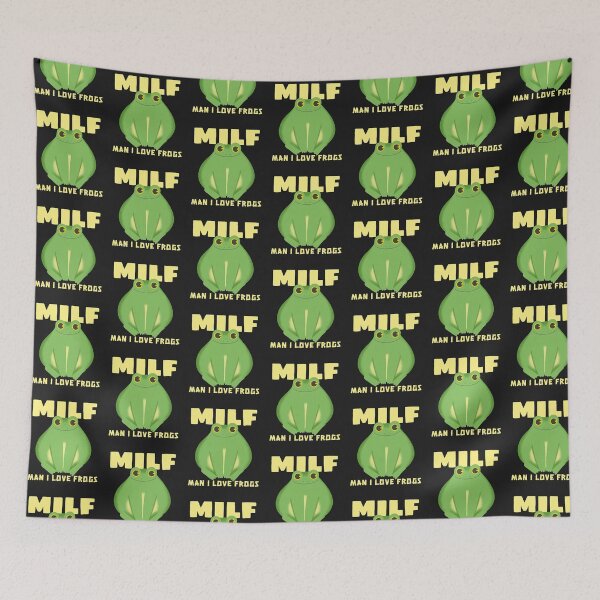 Item preview, Man I like Frogs MILF Funny pun designed and sold by art-fox.