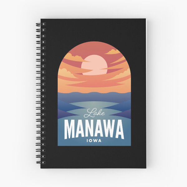 Artikelvorschau, Lake Manawa IA Retro Sunset entworfen und verkauft von HalpinDesign.