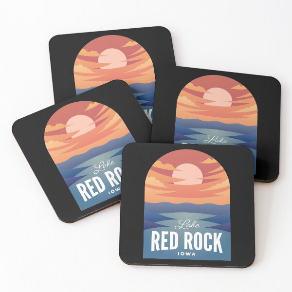 Artikelvorschau, Lake Red Rock IA Retro Sunset entworfen und verkauft von HalpinDesign.