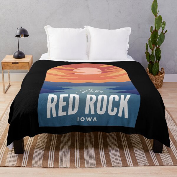 Artikelvorschau, Lake Red Rock IA Retro Sunset entworfen und verkauft von HalpinDesign.