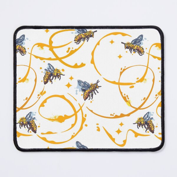 Item preview, Light Honey Bee Pattern designed and sold by grafikis.