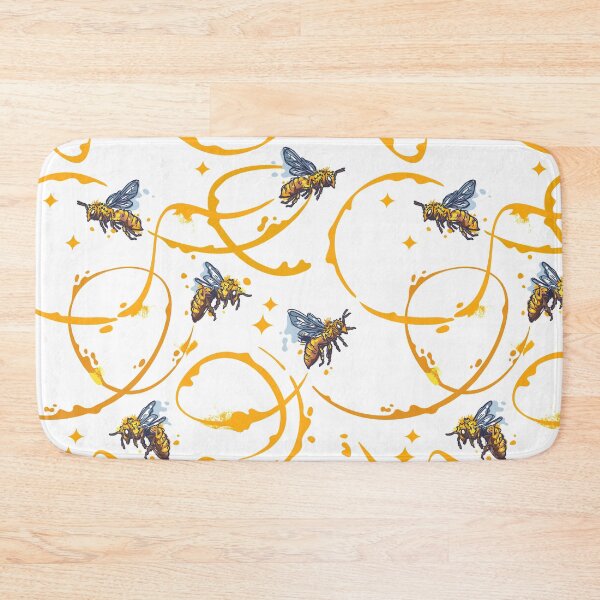 Item preview, Light Honey Bee Pattern designed and sold by grafikis.