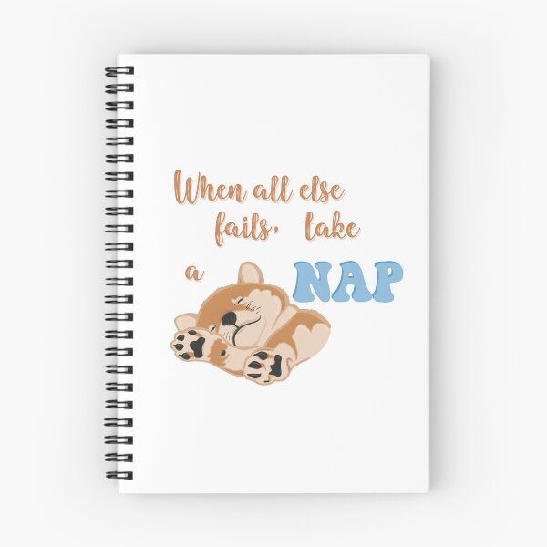 Item preview, When All Else Fails Take A Nap Puppy Sleeping Quote designed and sold by Quotesnthings.