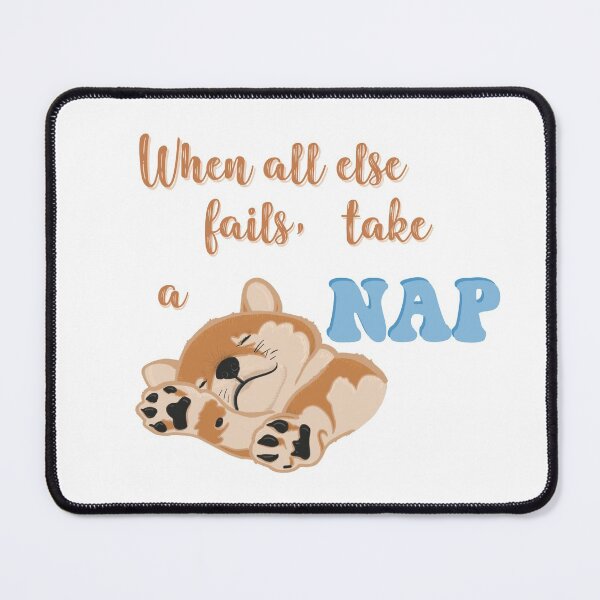 Item preview, When All Else Fails Take A Nap Puppy Sleeping Quote designed and sold by Quotesnthings.