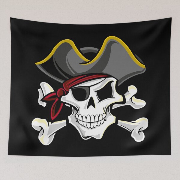 Item preview, Skull Art Burn Pirate Digital style  designed and sold by AEGMEDIA.