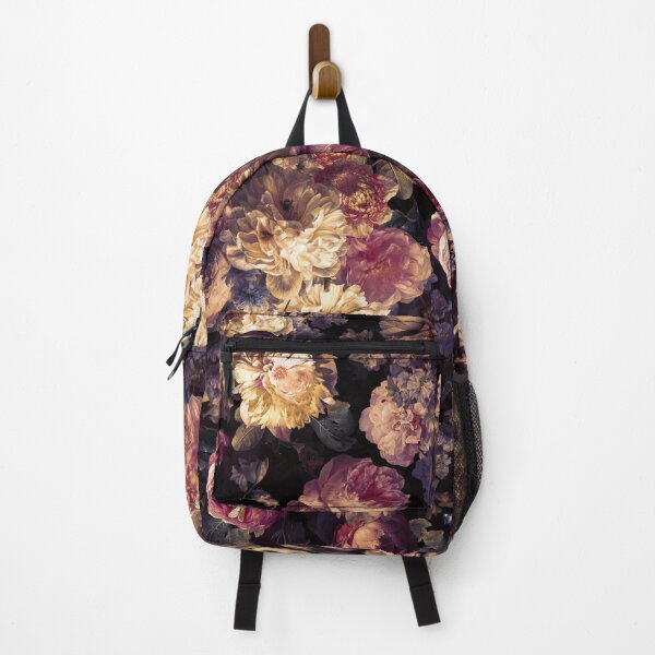 Item preview, Antique Lush Midnight Baroque Flower Botanical Night Garden 3 Nightgarden designed and sold by UtArt.