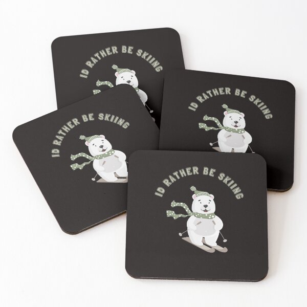 Item preview, Id rather be skiing t shirt, skiing t shirt-Bear t shirt,Polar bear  t shirt designed and sold by medoutfits.