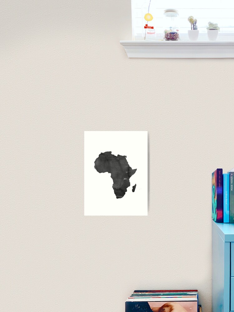 Impression Artistique Afrique Carte Imprimer Carte Africaine Afrique Mur Art Aquarelle Afrique Carte Imprimer Afrique Carte Affiche Pepiniere Africain Decor Par Nathanmoore Redbubble