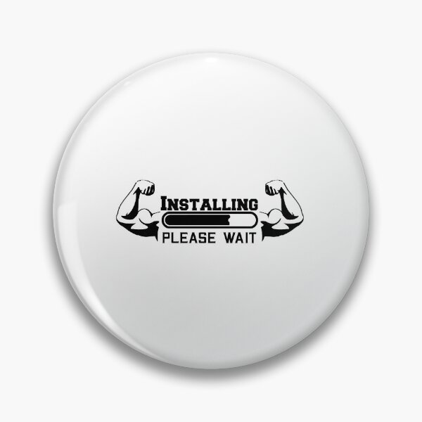 Item preview, Installing Muscles please wait, fitness motivation designed and sold by aliaiffa.
