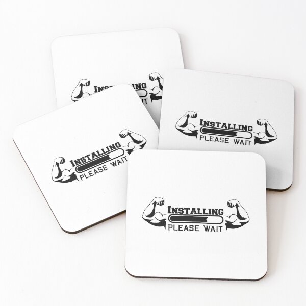 Item preview, Installing Muscles please wait, fitness motivation designed and sold by aliaiffa.