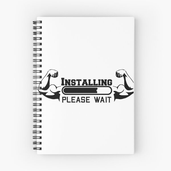 Item preview, Installing Muscles please wait, fitness motivation designed and sold by aliaiffa.