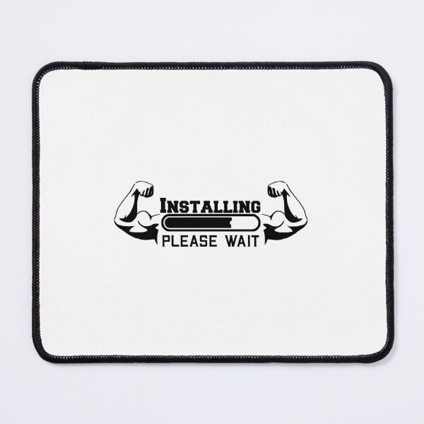 Item preview, Installing Muscles please wait, fitness motivation designed and sold by aliaiffa.
