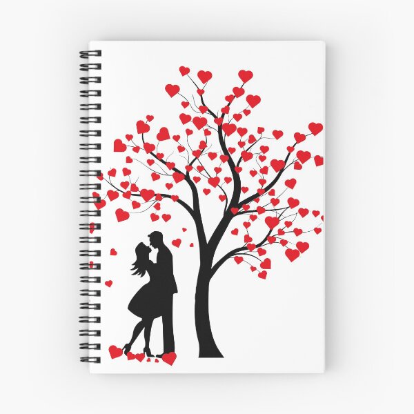 Artikelvorschau, Liebespaar, Silhouettenpaare, Valentinstag, Paar unter Baum. entworfen und verkauft von Tanysl.