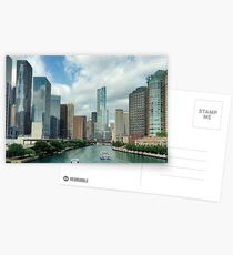 Chicago river Postcards